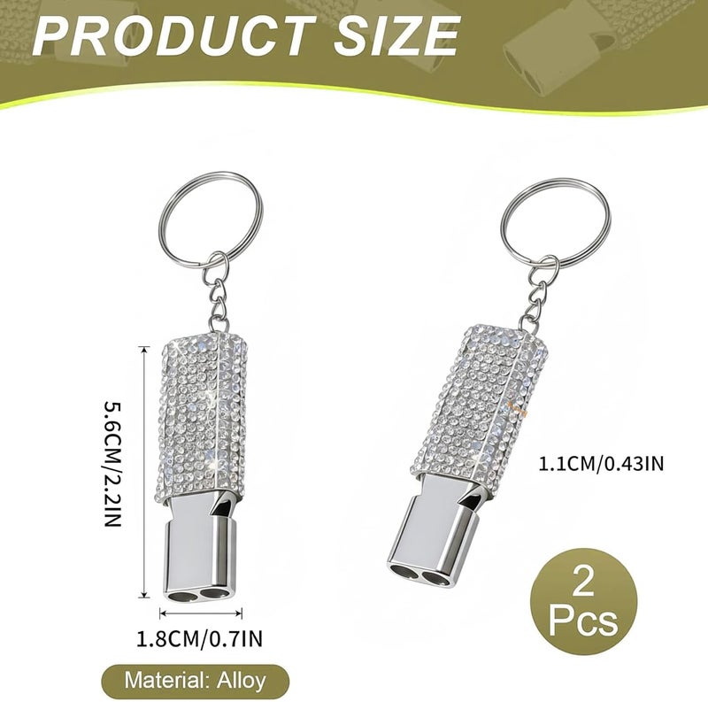 Binboll Double-Tube Whistle Aluminum Alloy Survival Whistle for Outdoor Needs Sports Referee Emergency - Image 3